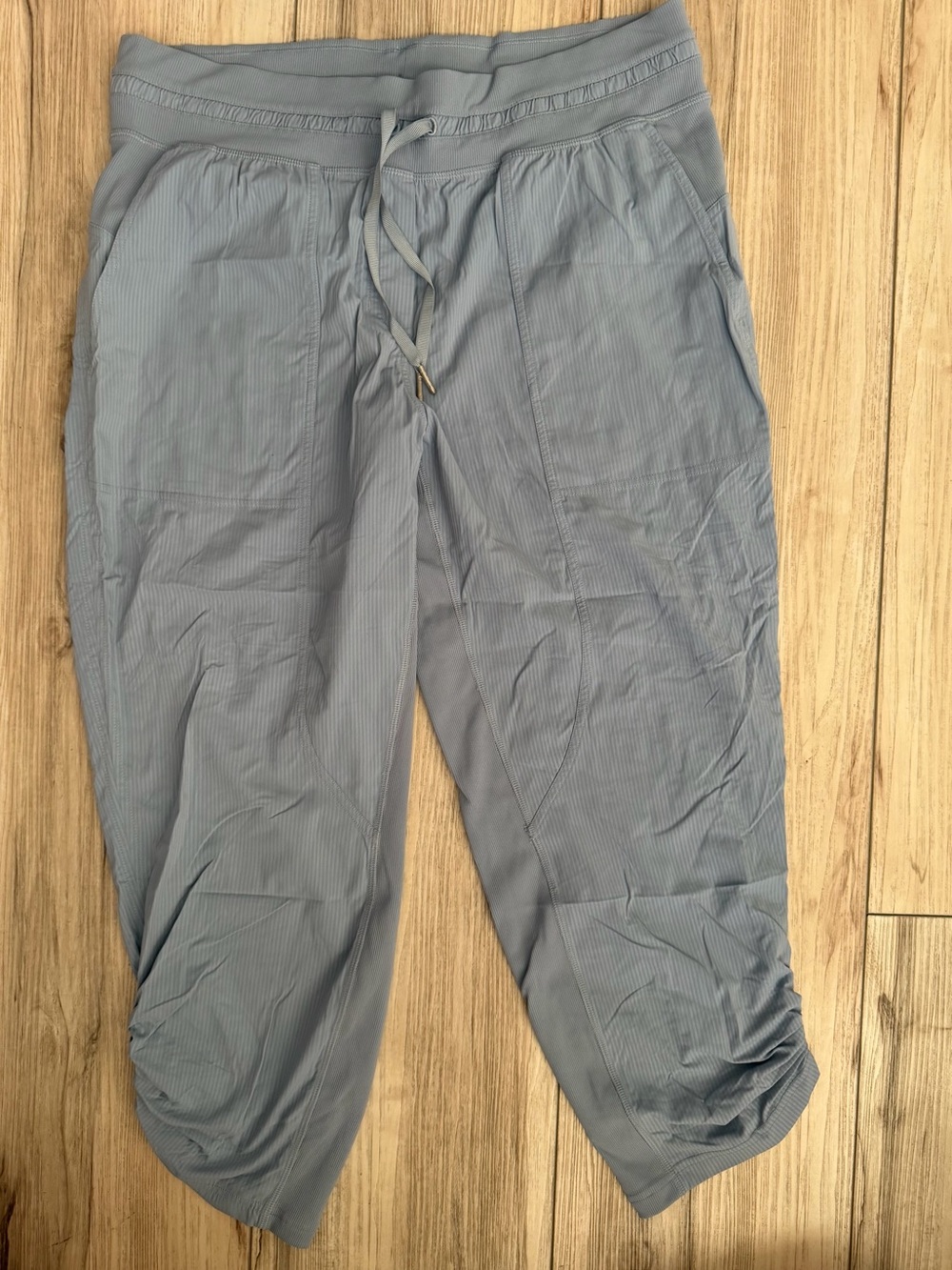 lululemon athletica Light Blue Drawstring Capris